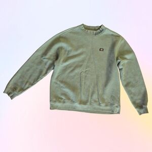 Exclusive olive green mockneck heavyweight Dickies sweater, Size mens large